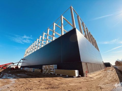 Stage 2 completed for clad-rack warehouse extension in Kolding
