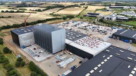 Clad-rack warehouse expansion in Kolding reaches Stage 2