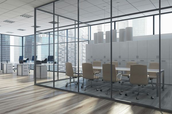 Glass partitions - separation without losing openness.